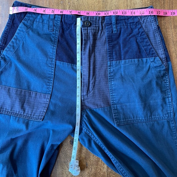 ENGINEERED GARMENTS Men's Navy, Gray, Purple Patchwork Fatigue Pants, Small (32) - Picture 11 of 15